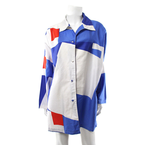 Catherine Ogust Penthouse Gallery Vtg Tunic Shirt - Picture 1 of 7